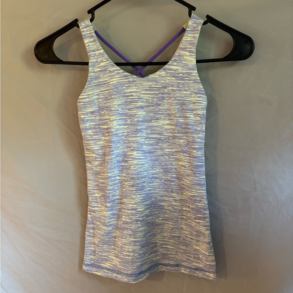 Ivivva Purple and White Tank Top